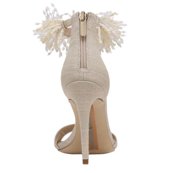 NWT SAM EDELMAN GILLIE ANKLE STRAP SANDAL HEELS WOMENS SIZE 7/8/9 *SPARKLY* - Picture 7 of 10